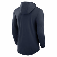 Tennessee Titans Blitz Tri-Blend Dri-FIT Long Sleeve Hoodie T-Shirt Navy | Nike for Sale