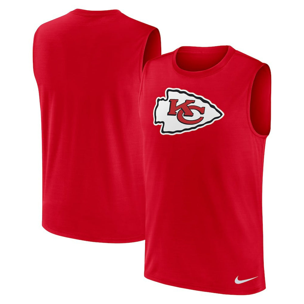 Kansas City Chiefs Blitz Legend Dri-FIT Muscle Tank Top Red | Nike for Sale