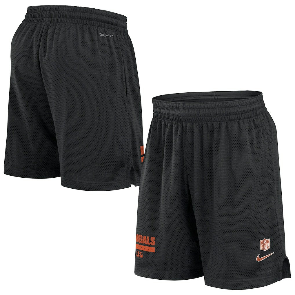 Cincinnati Bengals 2024 Sideline Performance Mesh Shorts Black | Nike for Sale