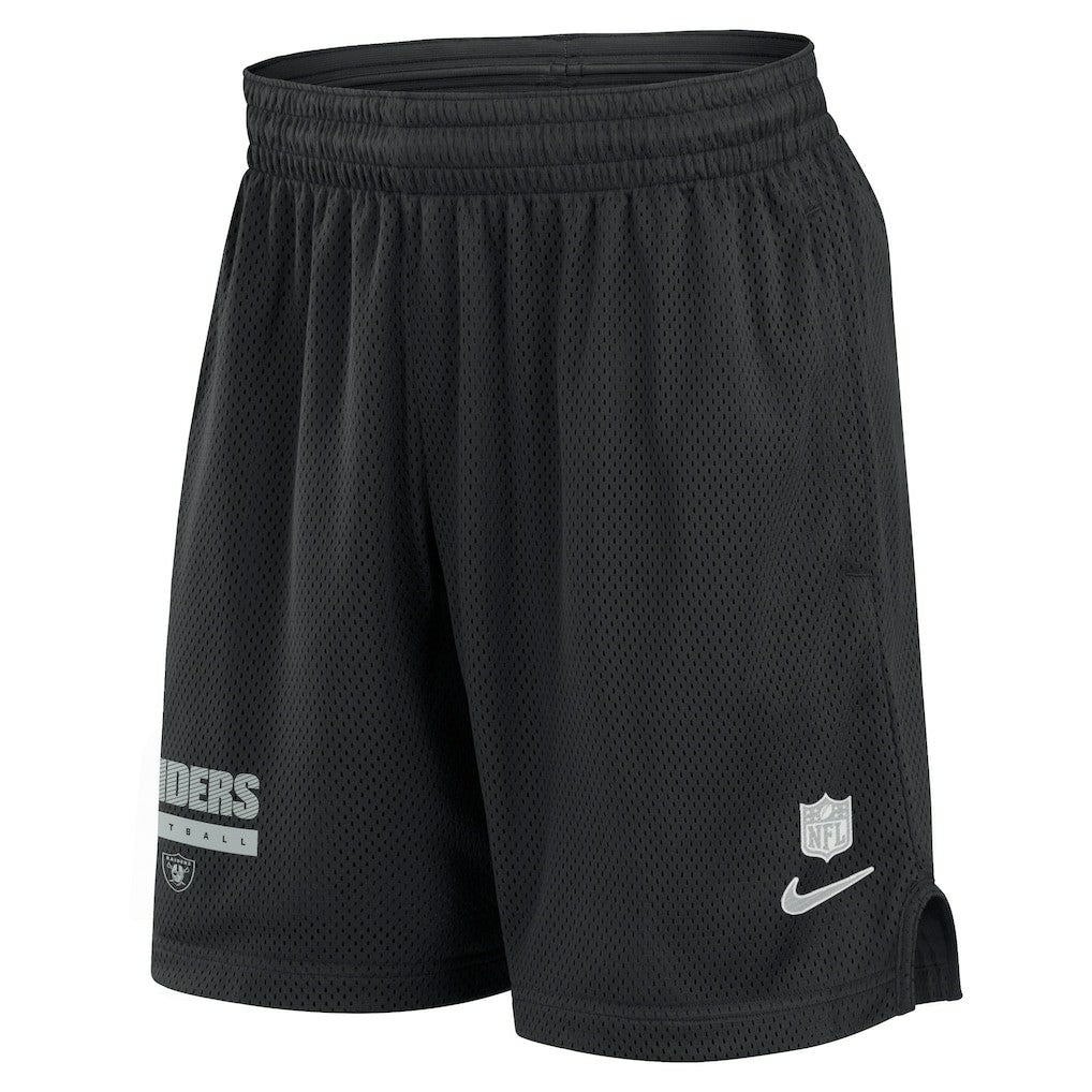 Las Vegas Raiders 2024 Sideline Performance Mesh Shorts Black | Nike for Sale