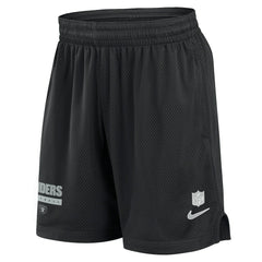 Las Vegas Raiders 2024 Sideline Performance Mesh Shorts Black | Nike for Sale