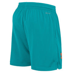 Miami Dolphins 2024 Sideline Performance Mesh Shorts Aqua | Nike for Sale