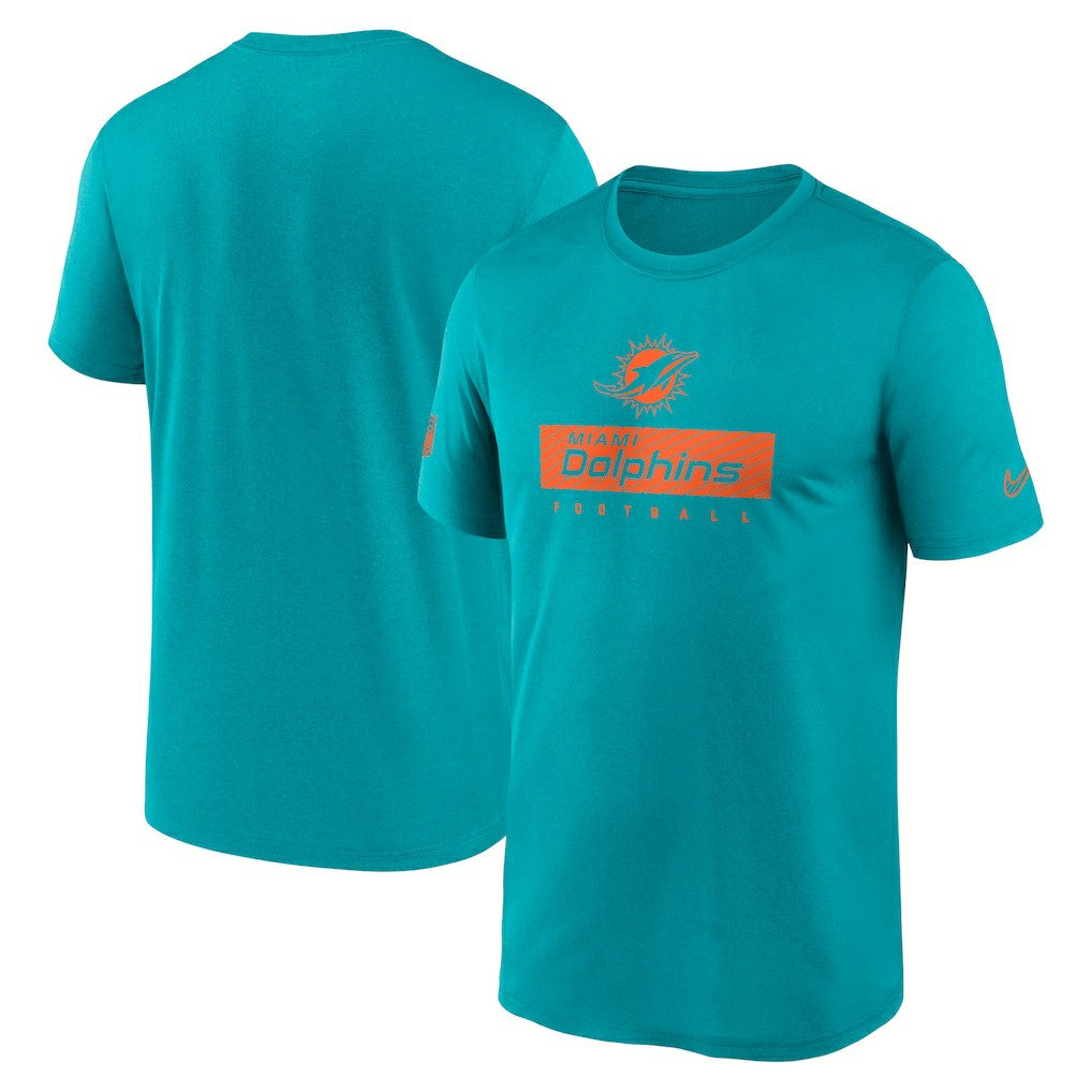 Miami Dolphins Sideline Legend Performance T-Shirt Aqua | Nike for Sale