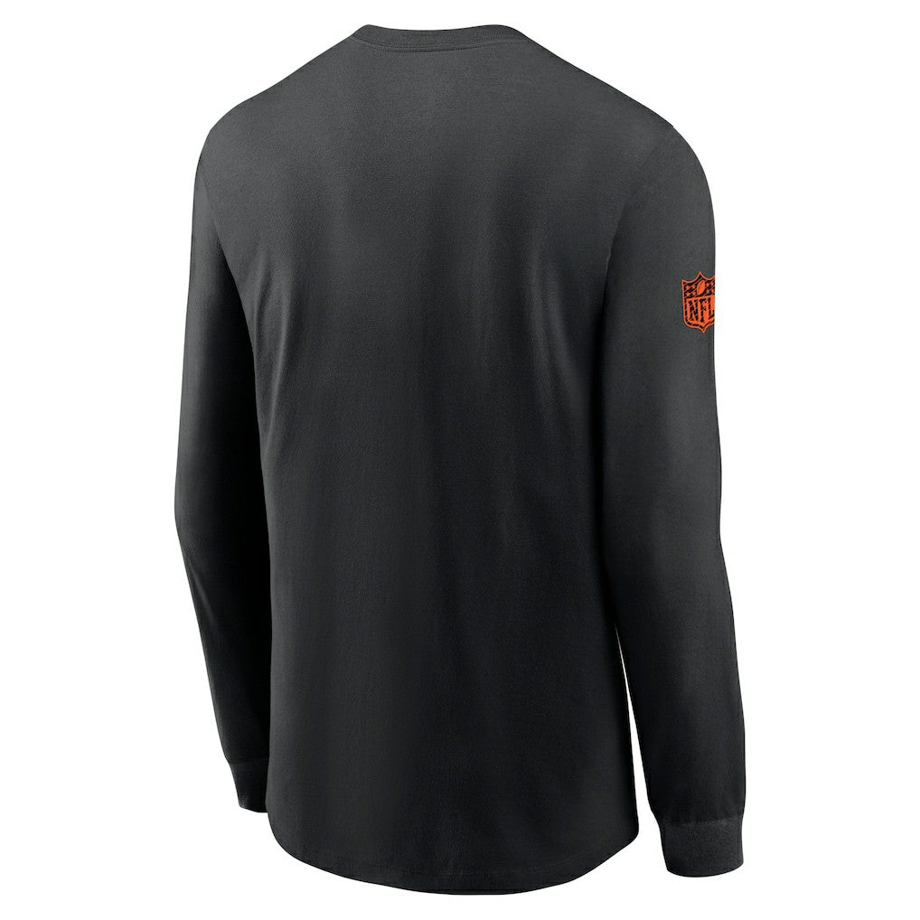 Cincinnati Bengals Sideline Dri-FIT Long Sleeve T-Shirt Black | Nike for Sale