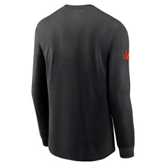 Cincinnati Bengals Sideline Dri-FIT Long Sleeve T-Shirt Black | Nike for Sale