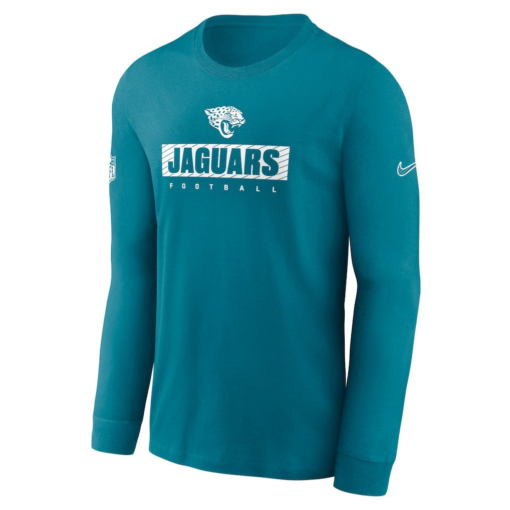 Jacksonville Jaguars Sideline Dri-FIT Long Sleeve T-Shirt Teal | Nike for Sale