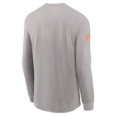 Miami Dolphins Sideline Dri-FIT Long Sleeve T-Shirt Gray | Nike for Sale