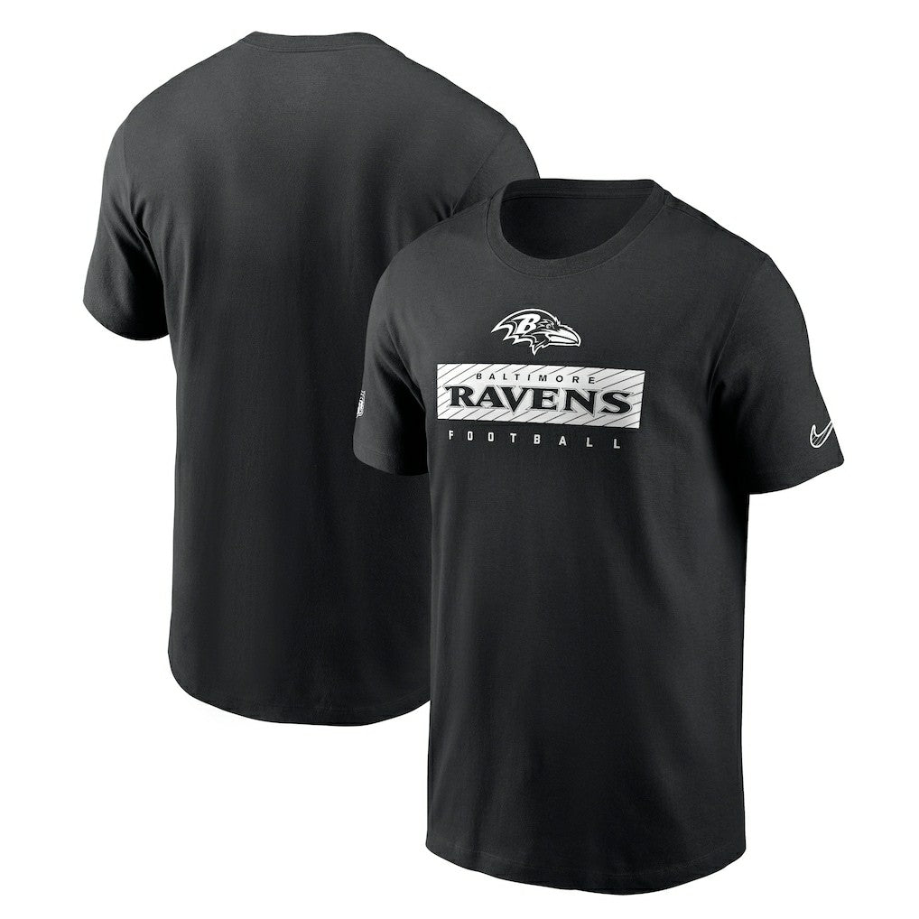 Baltimore Ravens Sideline Performance T-Shirt Black | Nike for Sale