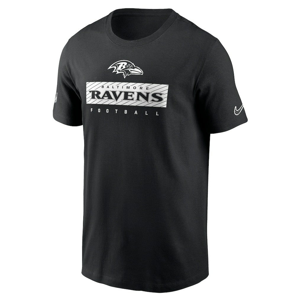 Baltimore Ravens Sideline Performance T-Shirt Black | Nike for Sale