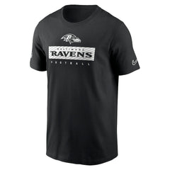 Baltimore Ravens Sideline Performance T-Shirt Black | Nike for Sale