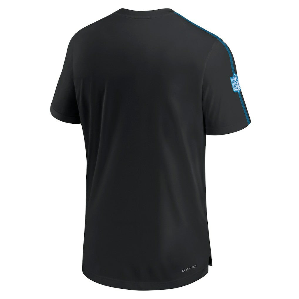Carolina Panthers 2024 Sideline Coach UV Performance T-Shirt Black | Nike for Sale