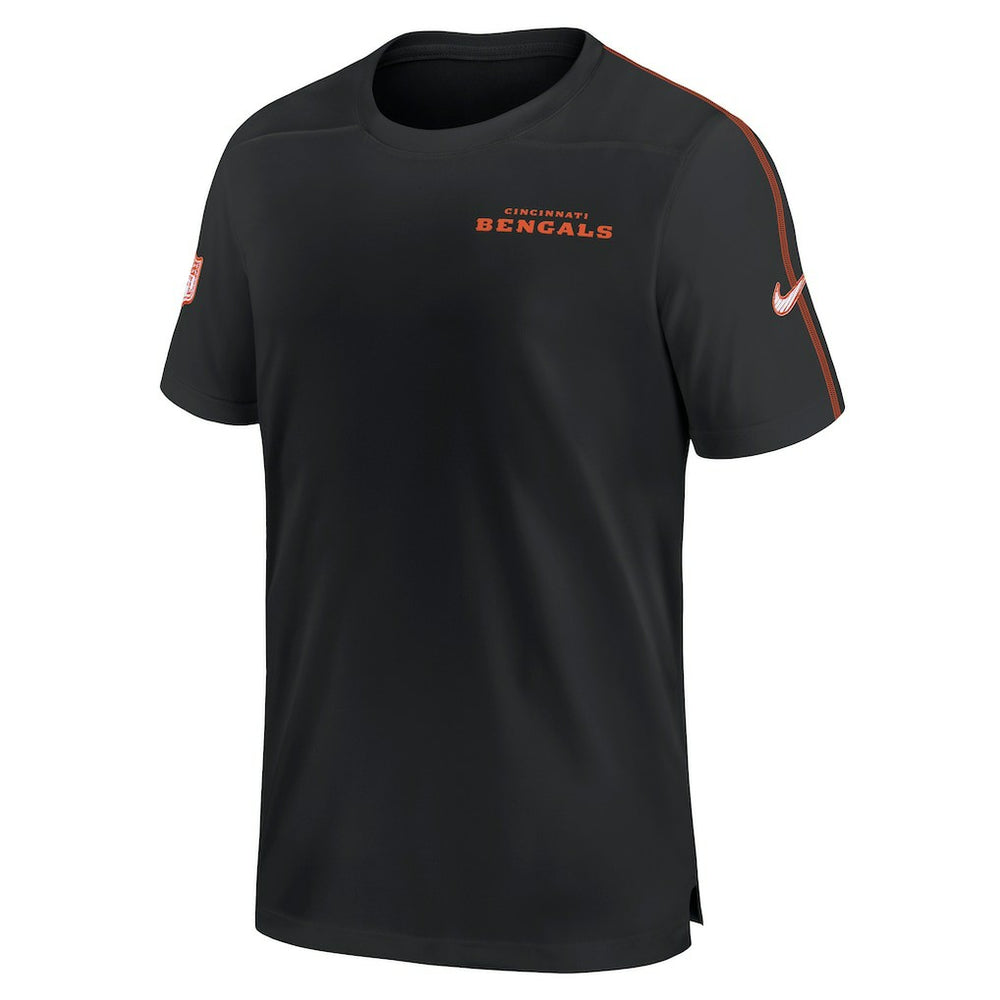 Cincinnati Bengals 2024 Sideline Coach UV Performance T-Shirt Black | Nike for Sale
