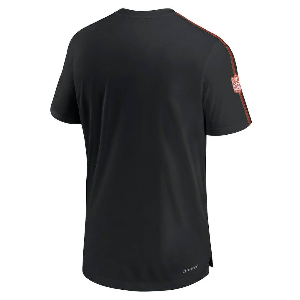 Cincinnati Bengals 2024 Sideline Coach UV Performance T-Shirt Black | Nike for Sale