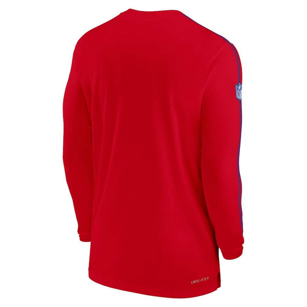 Buffalo Bills Sideline Coach UV Performance Long Sleeve T-Shirt Red | Nike for Sale