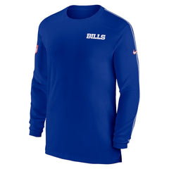 Buffalo Bills Sideline Coach UV Performance Long Sleeve T-Shirt Royal | Nike for Sale