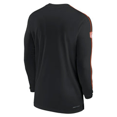 Cincinnati Bengals Sideline Coach UV Performance Long Sleeve T-Shirt Black | Nike for Sale