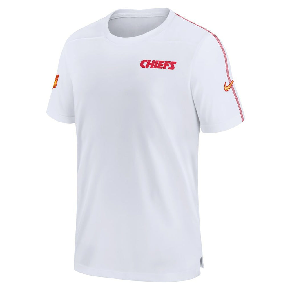 Kansas City Chiefs 2024 Sideline Coach UV Performance T-Shirt White | Nike for Sale