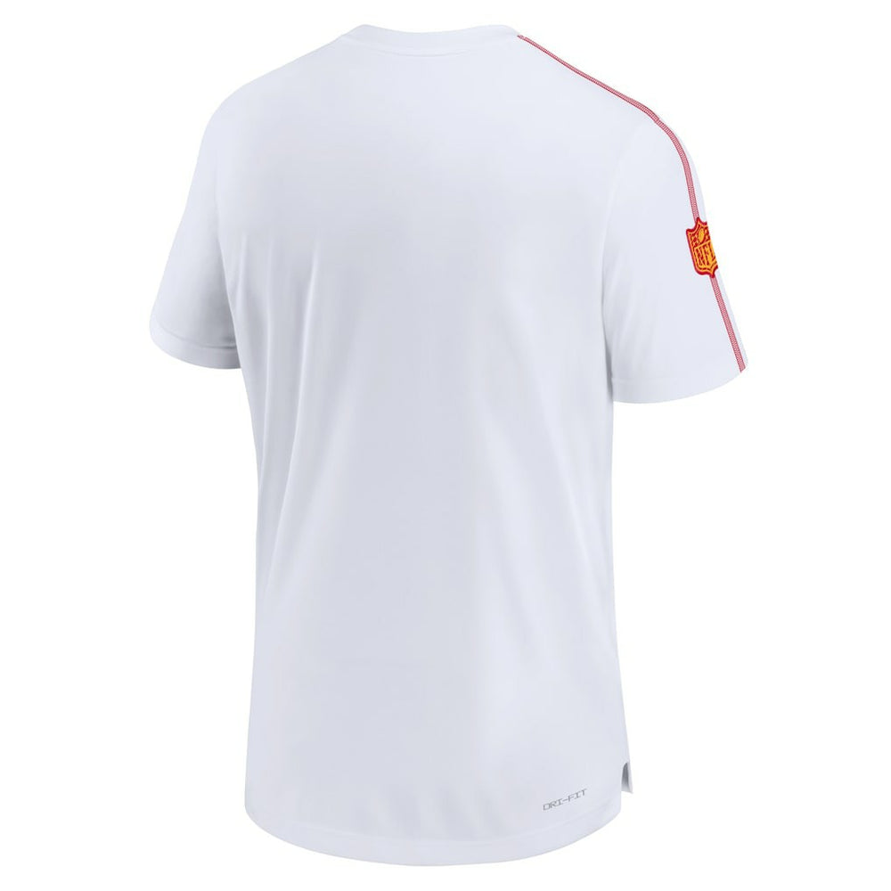 Kansas City Chiefs 2024 Sideline Coach UV Performance T-Shirt White | Nike for Sale