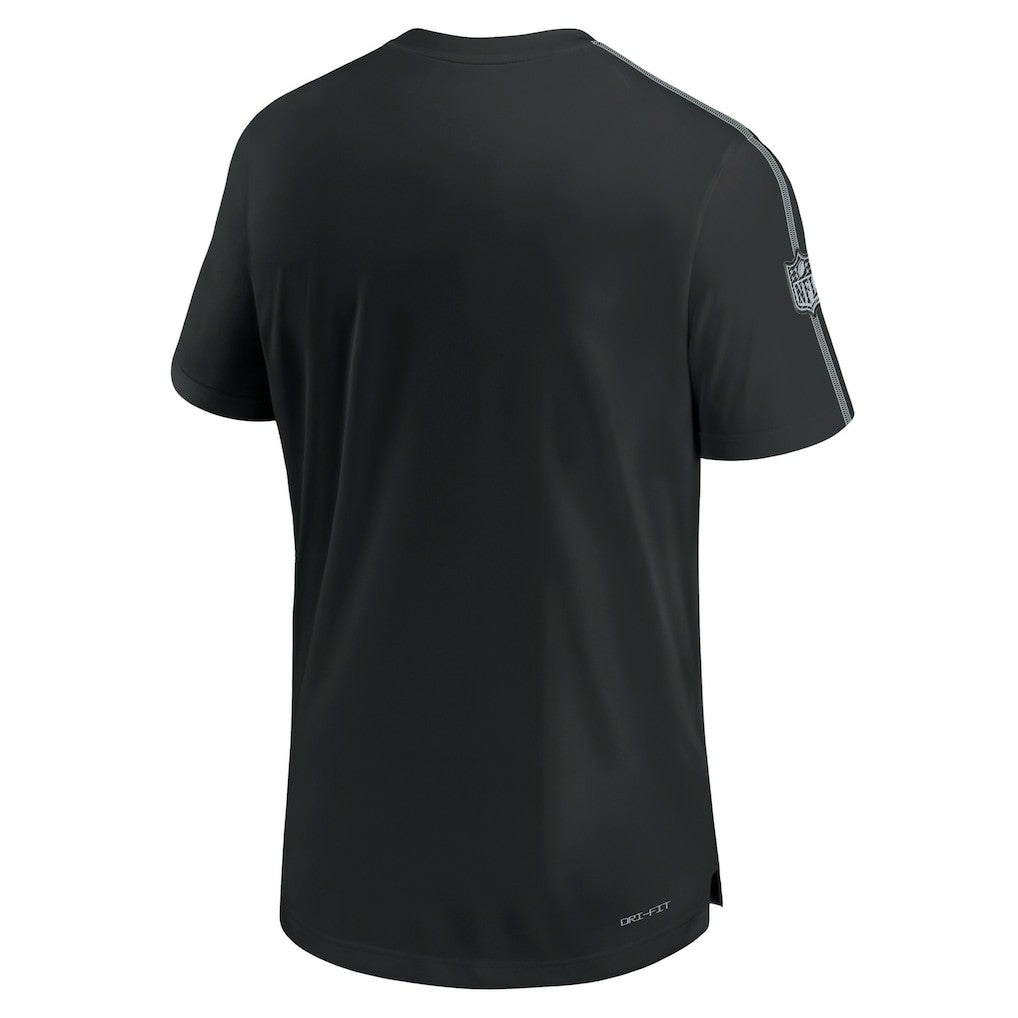 Las Vegas Raiders 2024 Sideline Coach UV Performance T-Shirt Black | Nike for Sale