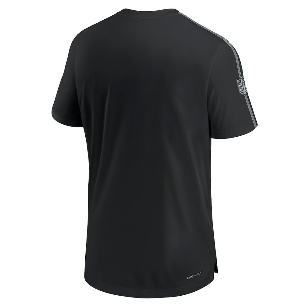 Las Vegas Raiders 2024 Sideline Coach UV Performance T-Shirt Black | Nike for Sale