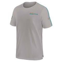 Miami Dolphins 2024 Sideline Coach UV Performance T-Shirt Gray | Nike for Sale