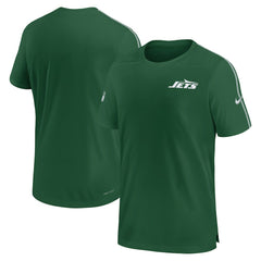 New York Jets 2024 Sideline Coach UV Performance T-Shirt Green | Nike for Sale