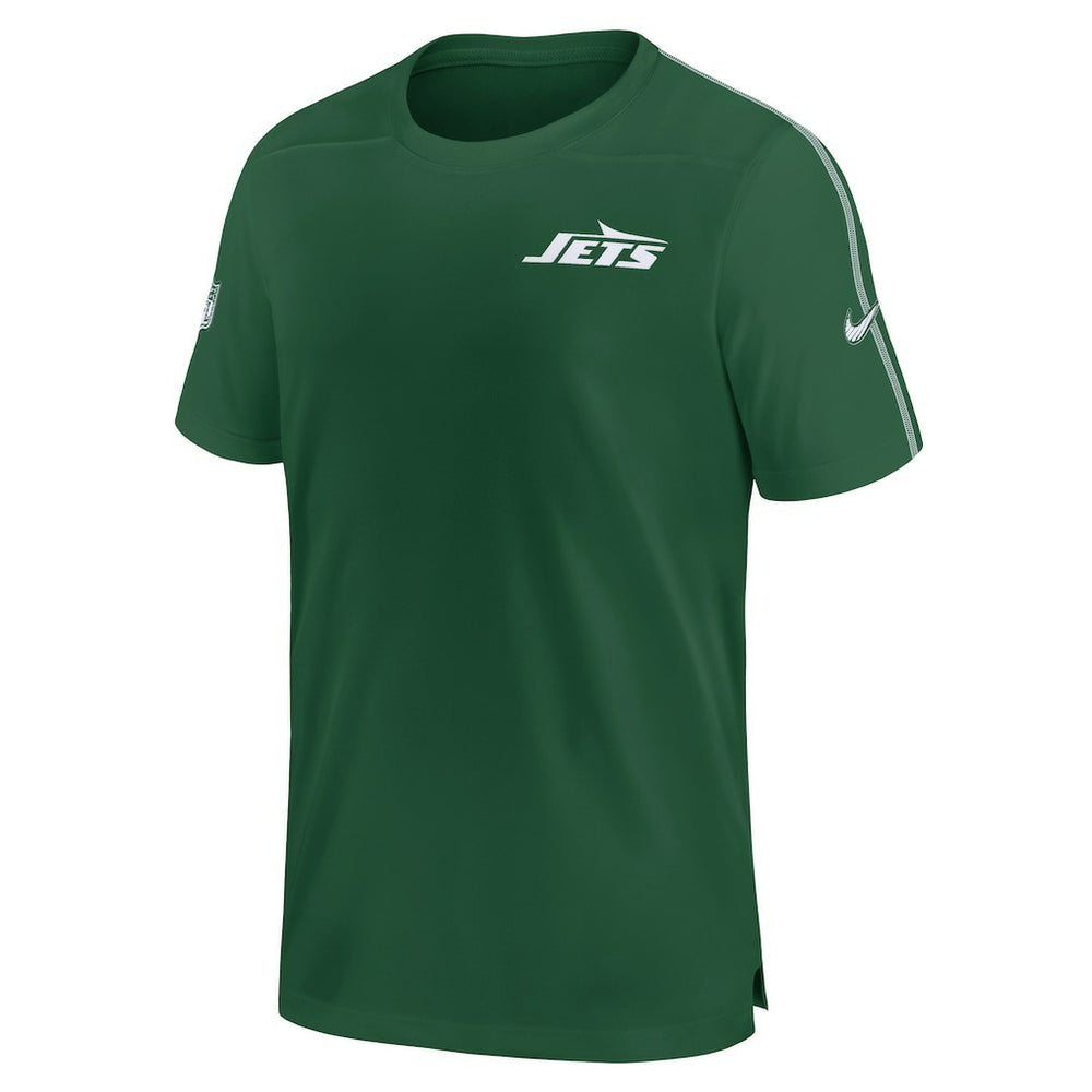 New York Jets 2024 Sideline Coach UV Performance T-Shirt Green | Nike for Sale