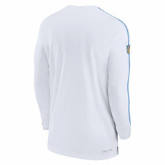 Los Angeles Chargers Sideline Coach UV Performance Long Sleeve T-Shirt White | Nike for Sale