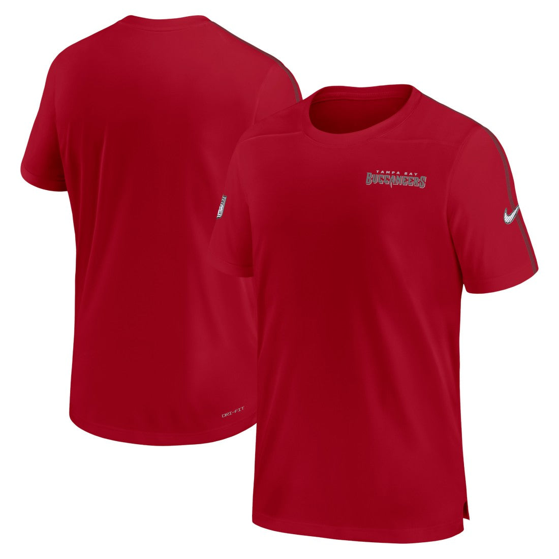 Tampa Bay Buccaneers 2024 Sideline Coach UV Performance T-Shirt Red | Nike for Sale