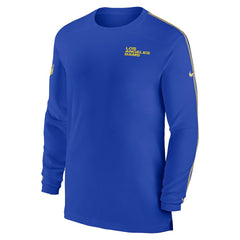 Los Angeles Rams Sideline Coach UV Performance Long Sleeve T-Shirt Royal | Nike for Sale