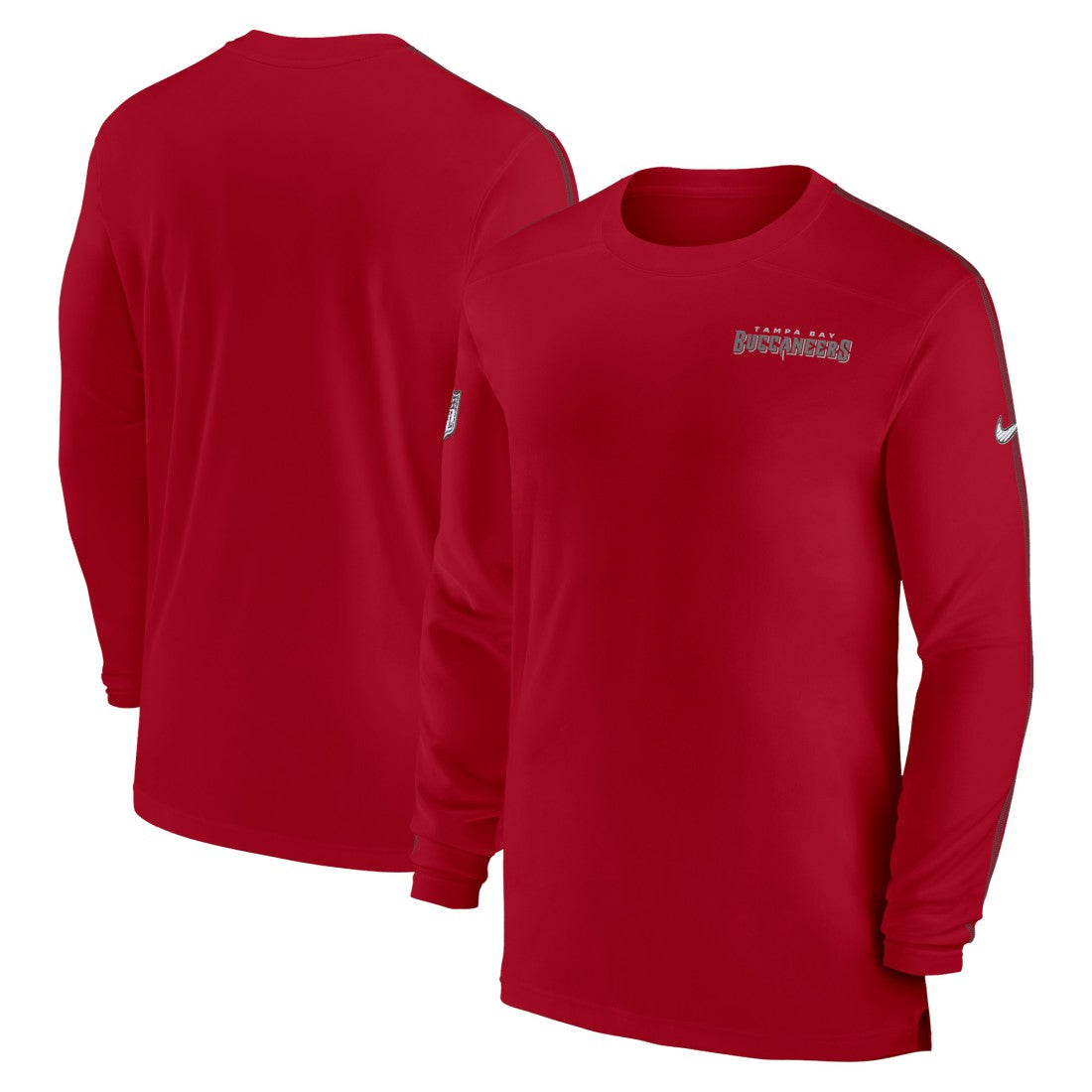 Tampa Bay Buccaneers Sideline Coach UV Performance Long Sleeve T-Shirt Red | Nike for Sale