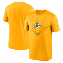 Green Bay Packers Primetime Legend Icon Performance T-Shirt Gold | Nike for Sale