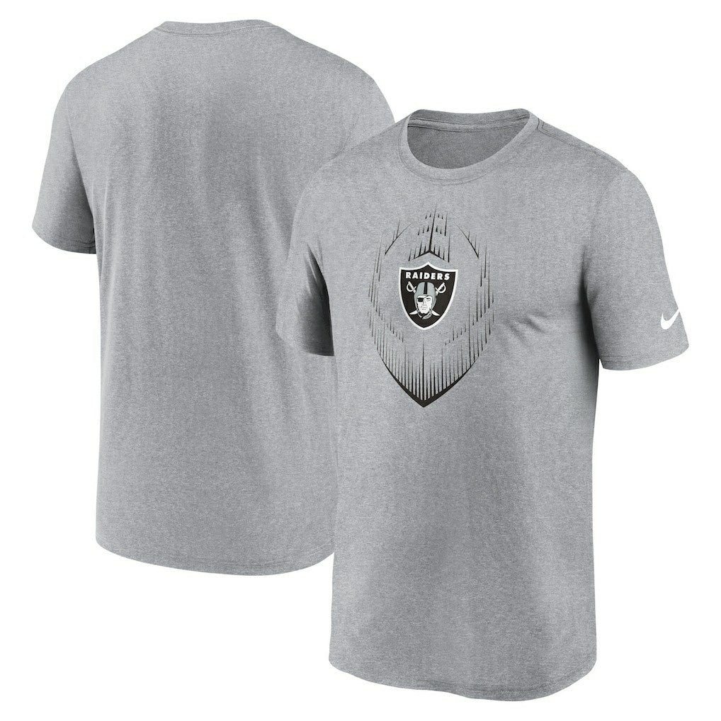 Las Vegas Raiders Primetime Legend Icon Performance T-Shirt Heather Gray | Nike for Sale