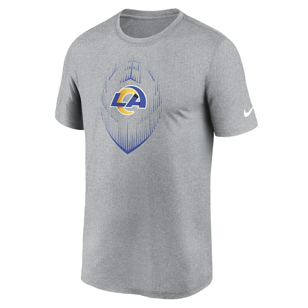 Los Angeles Rams Primetime Legend Icon Performance T-Shirt Heather Gray | Nike for Sale