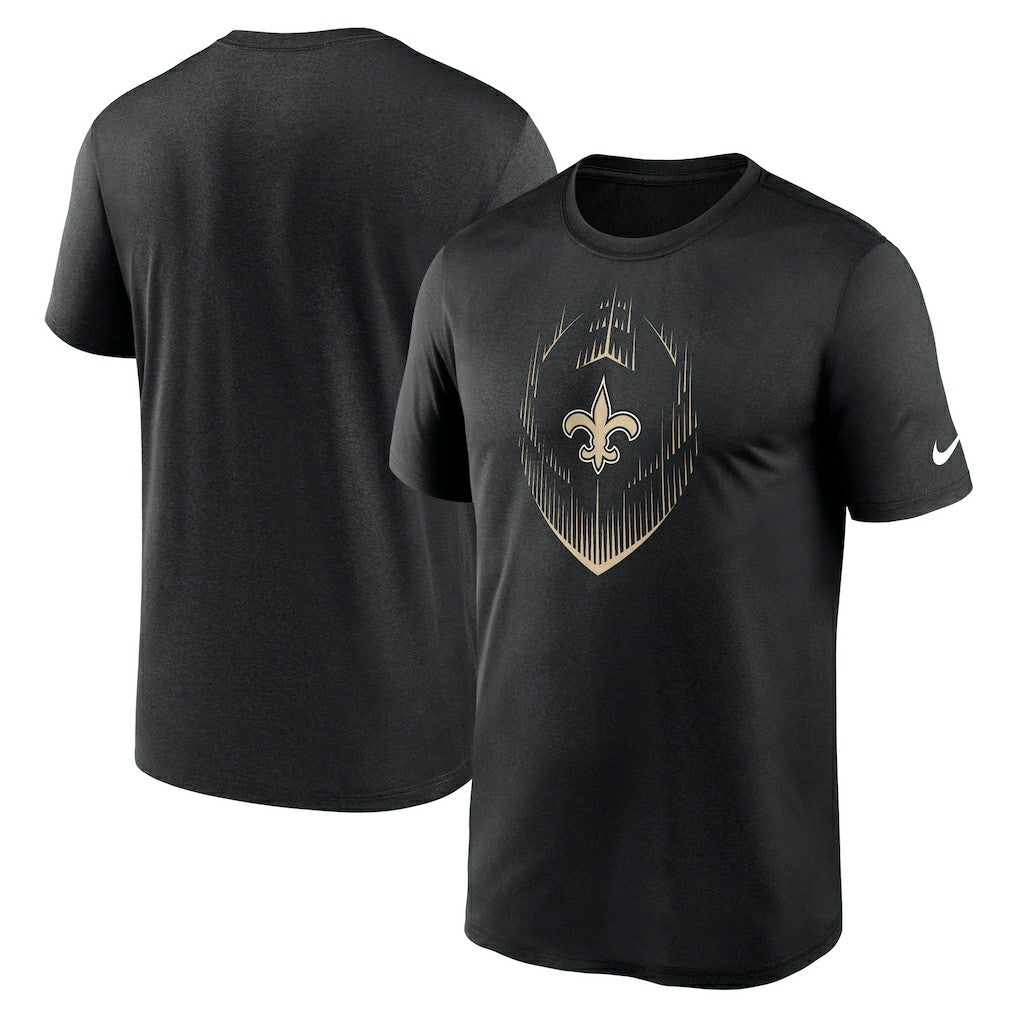 New Orleans Saints Primetime Legend Icon Performance T-Shirt Black | Nike for Sale