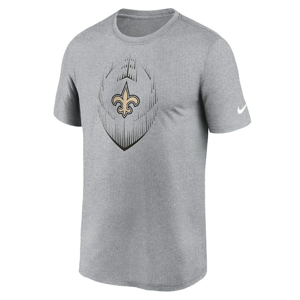 New Orleans Saints Primetime Legend Icon Performance T-Shirt Heather Gray | Nike for Sale