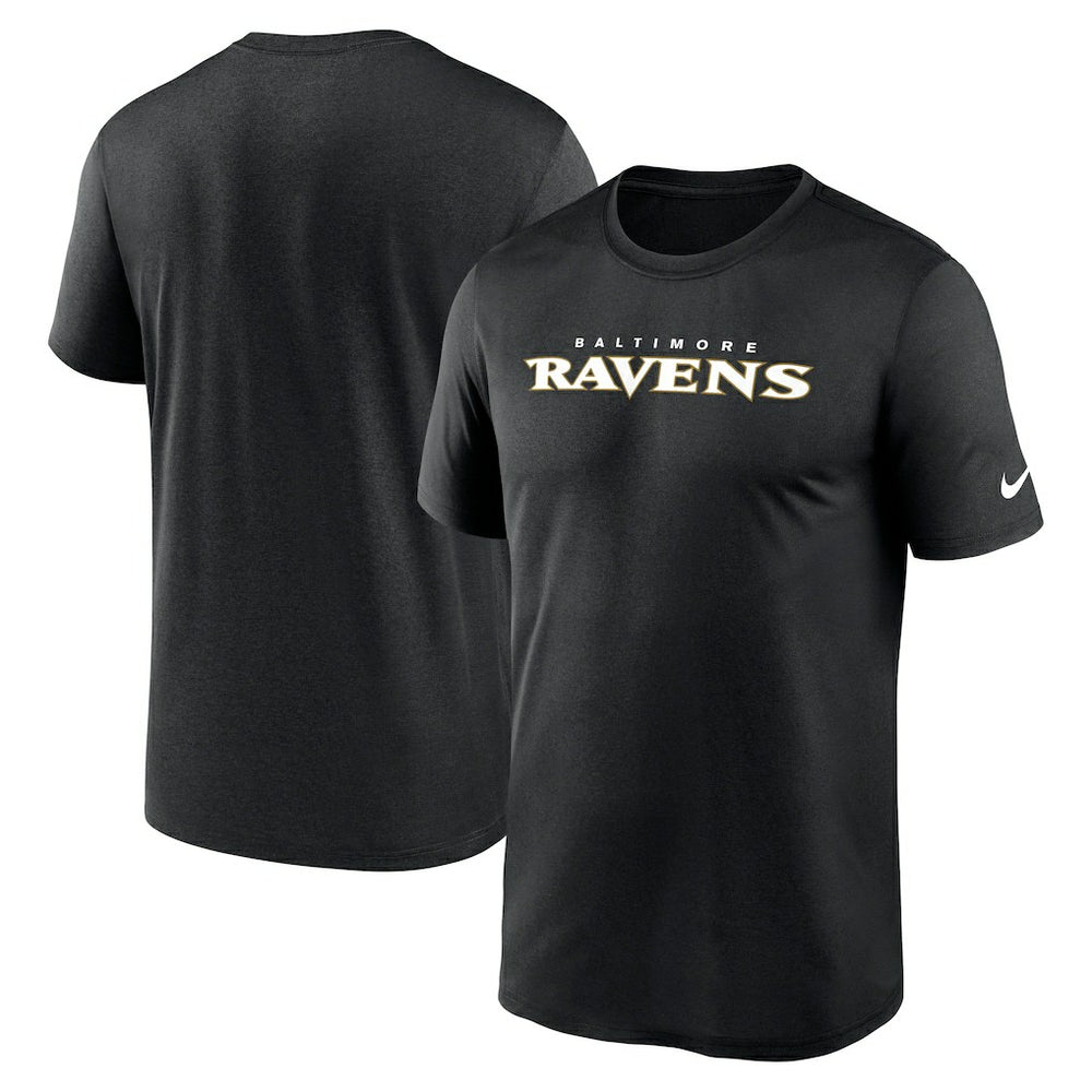 Baltimore Ravens Primetime Legend Wordmark Performance T-Shirt Black | Nike for Sale