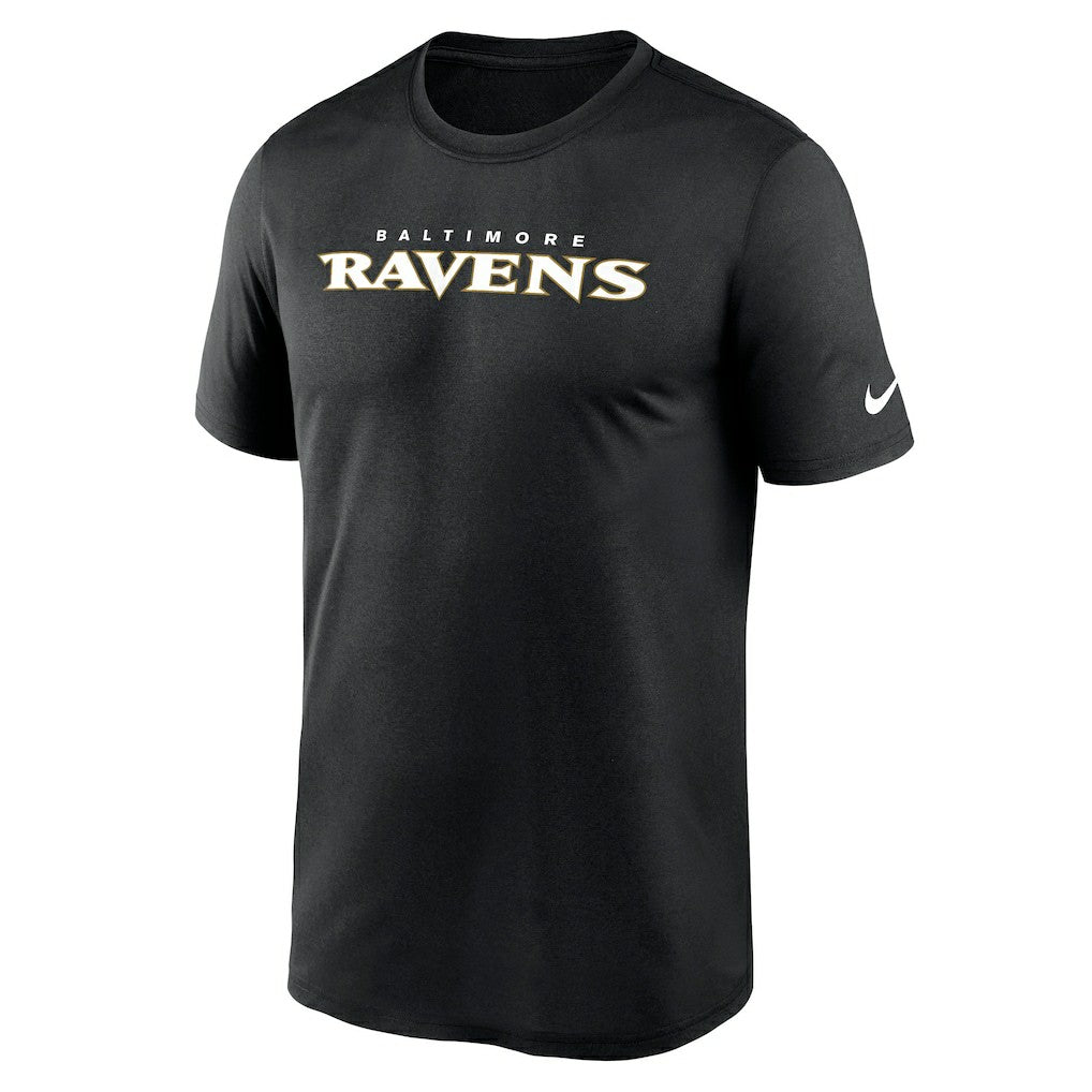 Baltimore Ravens Primetime Legend Wordmark Performance T-Shirt Black | Nike for Sale