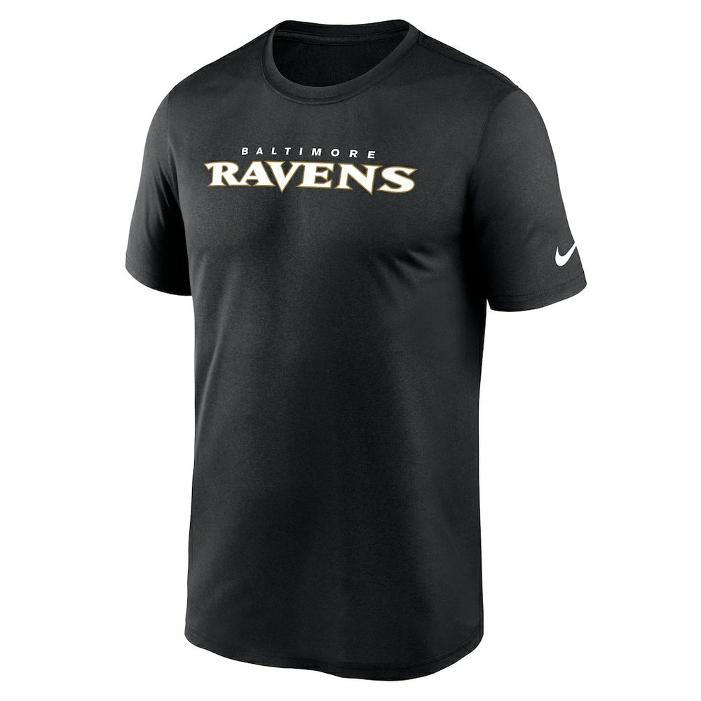 Baltimore Ravens Primetime Legend Wordmark Performance T-Shirt Black | Nike for Sale