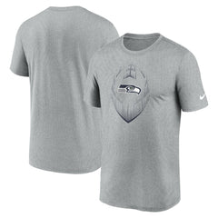Seattle Seahawks Primetime Legend Icon Performance T-Shirt Heather Gray | Nike for Sale