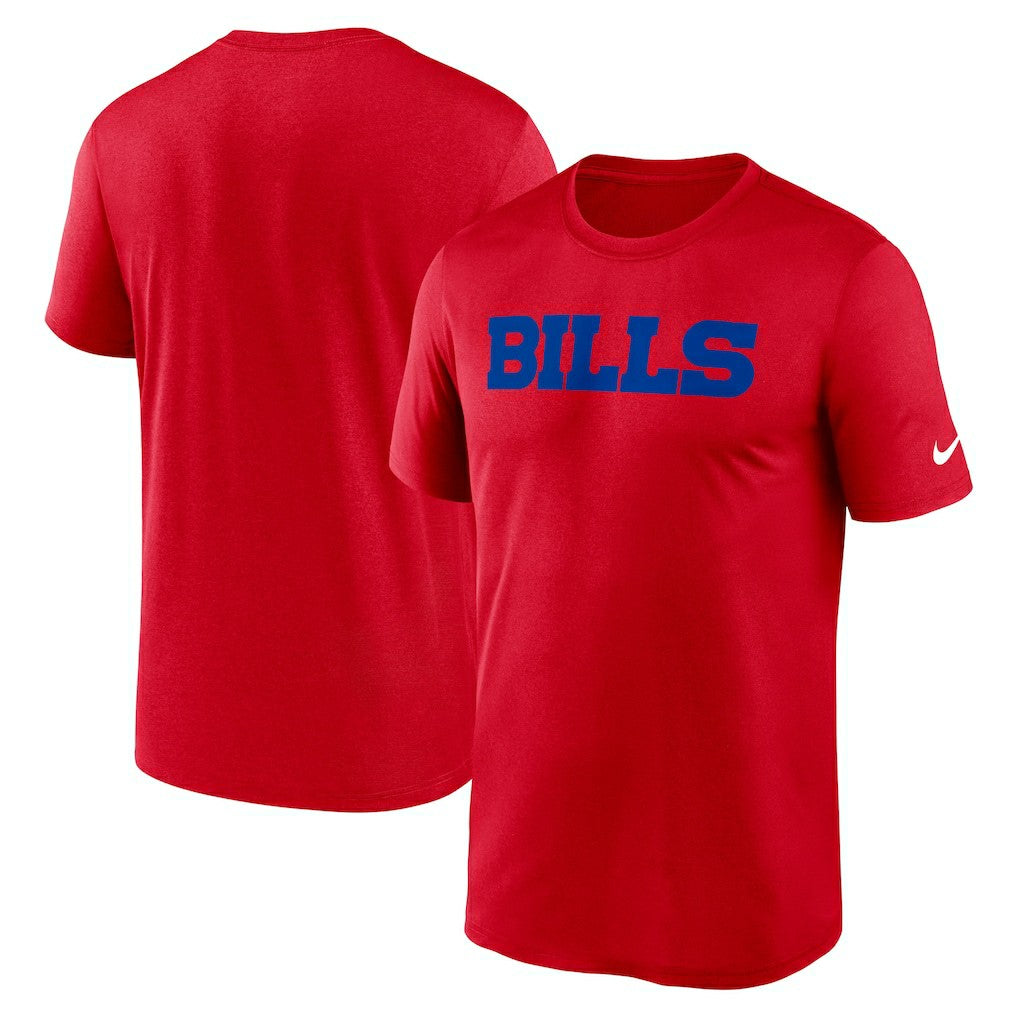Buffalo Bills Primetime Legend Wordmark Performance T-Shirt Red | Nike for Sale