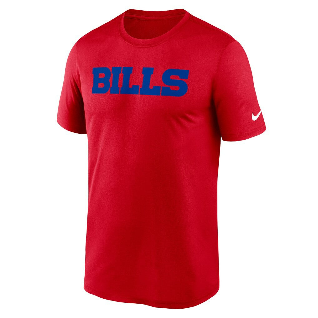 Buffalo Bills Primetime Legend Wordmark Performance T-Shirt Red | Nike for Sale