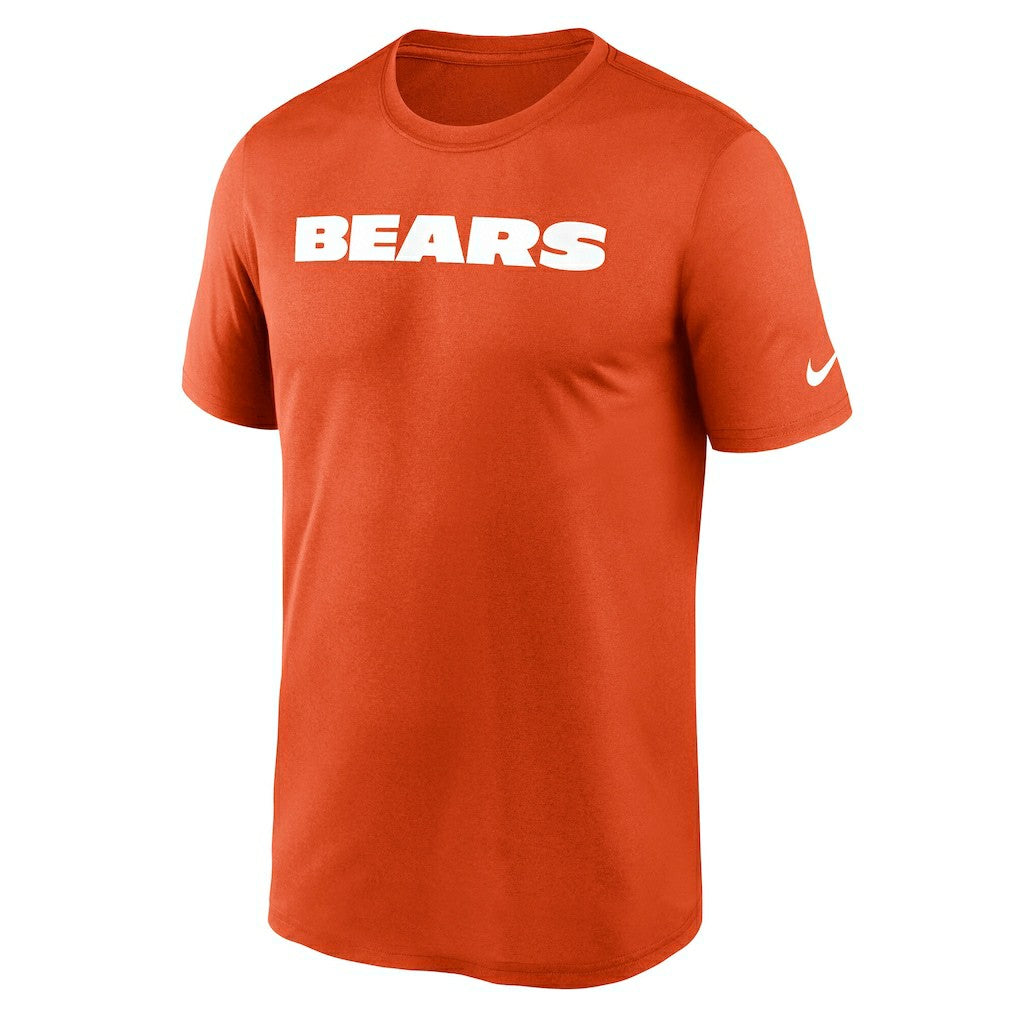 Chicago Bears Primetime Legend Wordmark Performance T-Shirt Orange | Nike for Sale