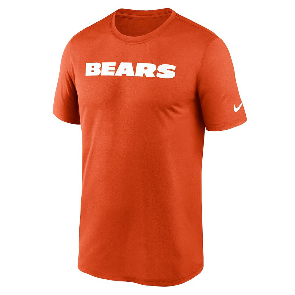 Chicago Bears Primetime Legend Wordmark Performance T-Shirt Orange | Nike for Sale