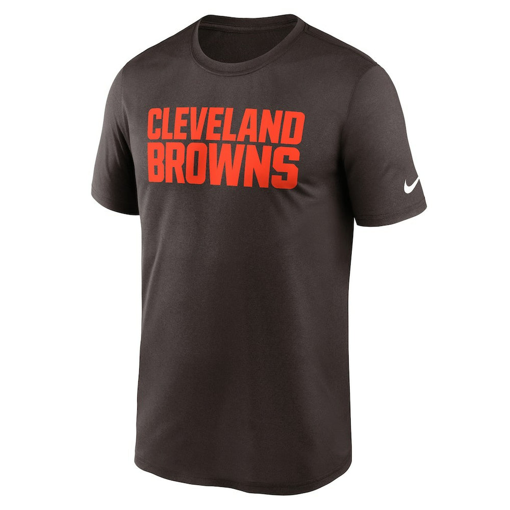 Cleveland Browns Primetime Legend Wordmark Performance T-Shirt Brown | Nike for Sale