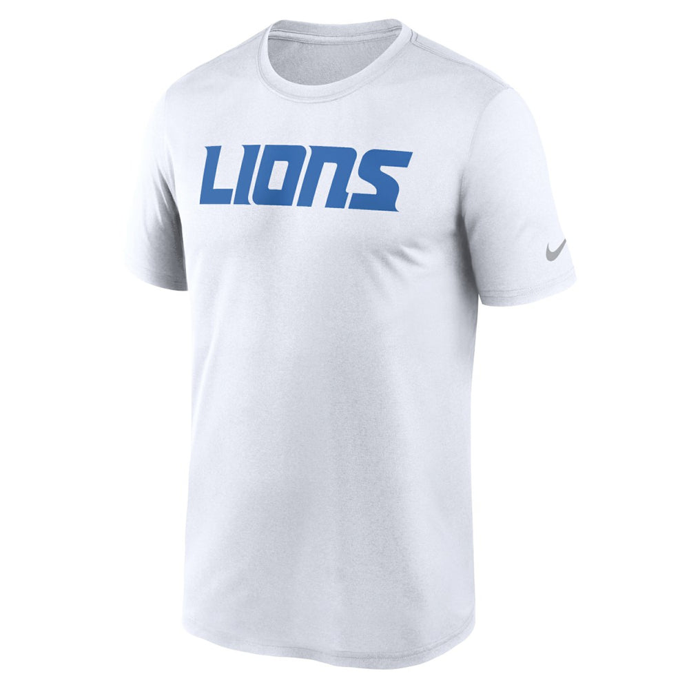 Detroit Lions Primetime Legend Wordmark Performance T-Shirt White | Nike for Sale
