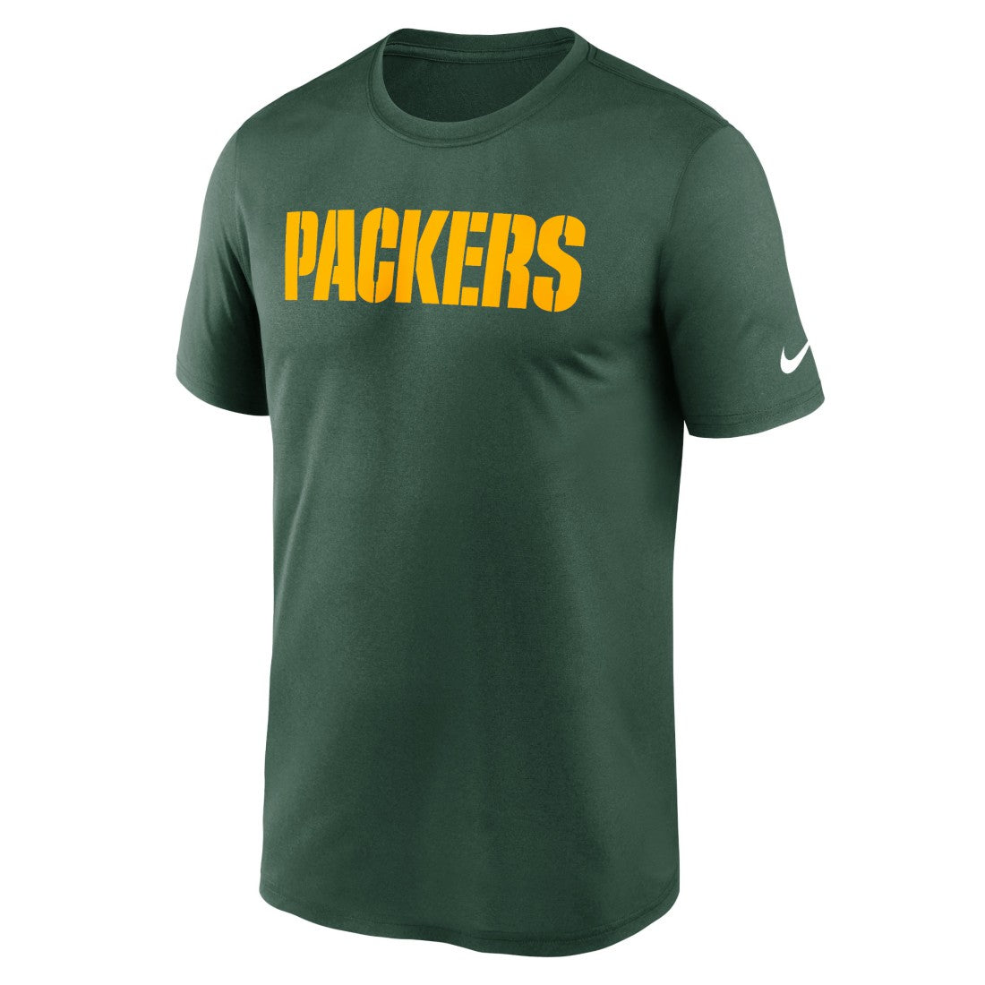 Green Bay Packers Primetime Legend Wordmark Performance T-Shirt Green | Nike for Sale