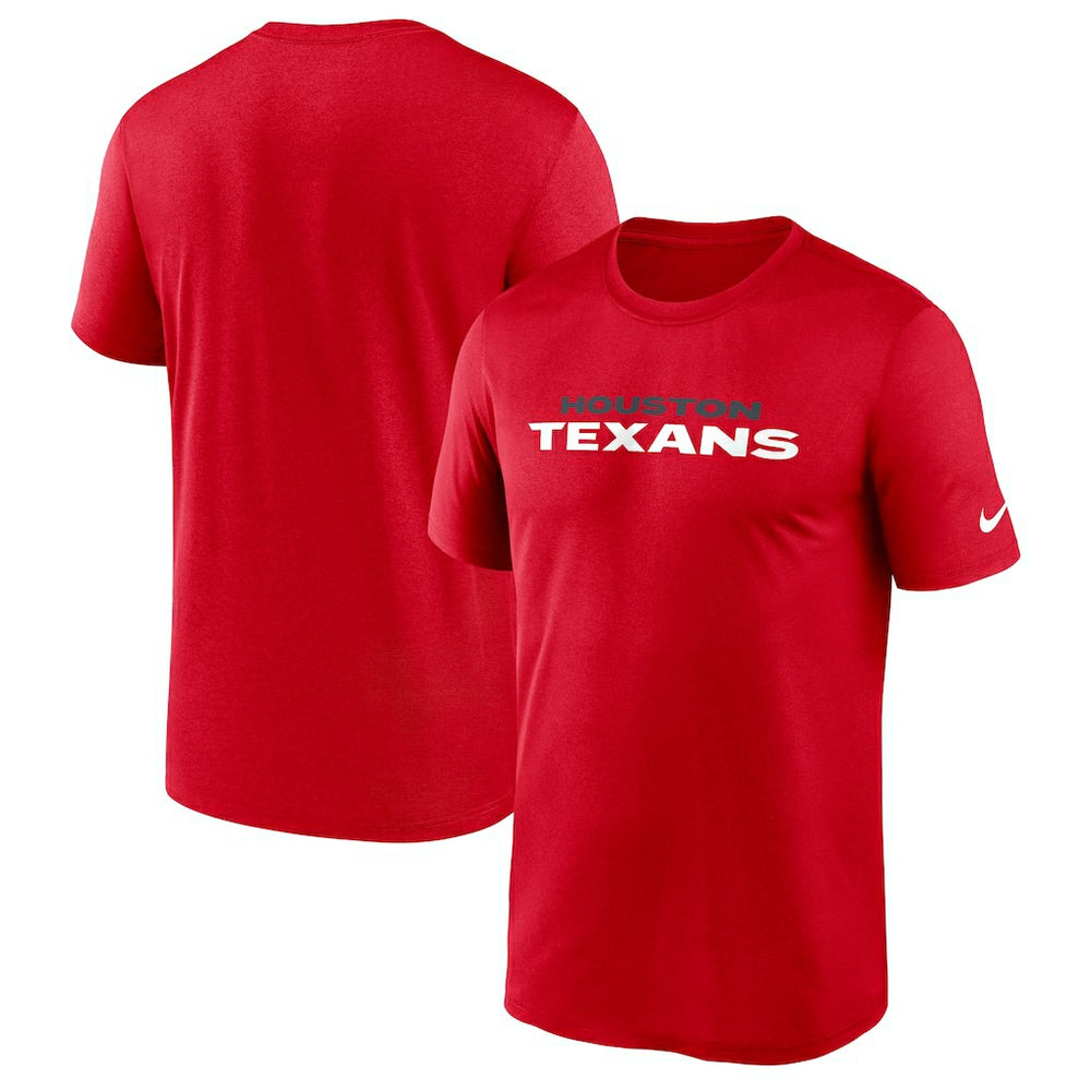 Houston Texans Primetime Legend Wordmark Performance T-Shirt Red | Nike for Sale