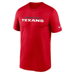 Houston Texans Primetime Legend Wordmark Performance T-Shirt Red | Nike for Sale