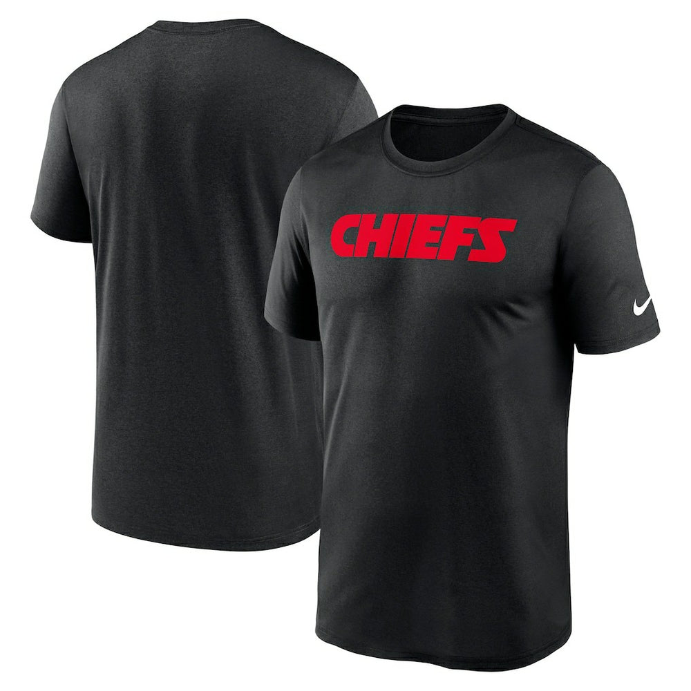 Kansas City Chiefs Primetime Legend Wordmark Performance T-Shirt Black | Nike for Sale